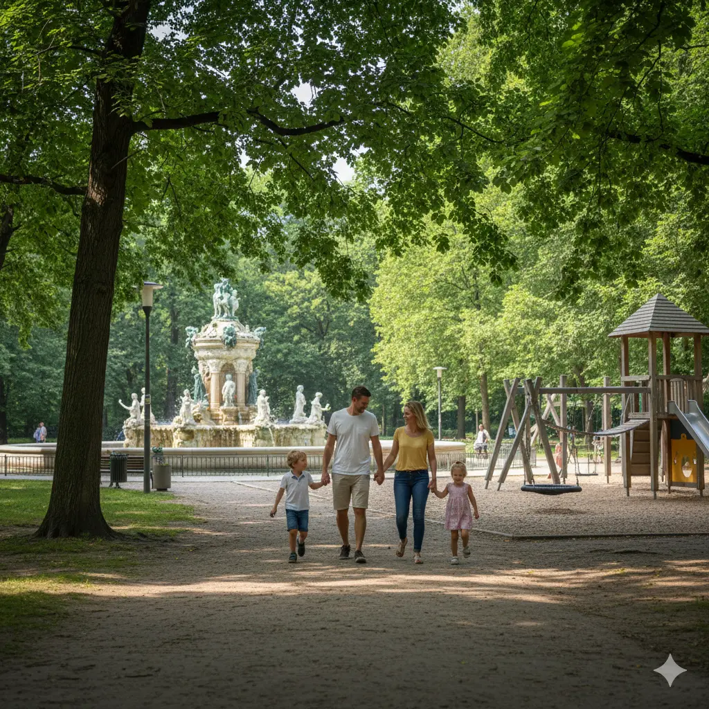 Märchenbrunnen & Spielplatz